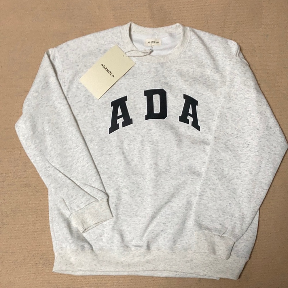 Women’s ADA Oversized Sweatershirt Light Grey Malange size Large